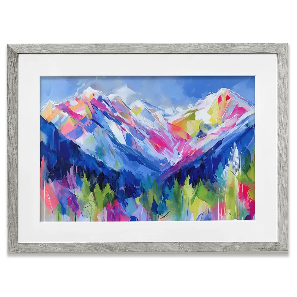 Wildfire Slopes Framed Art Print Wildfire Slopes Framed Art Print wall art product Chromatic Storm Studio