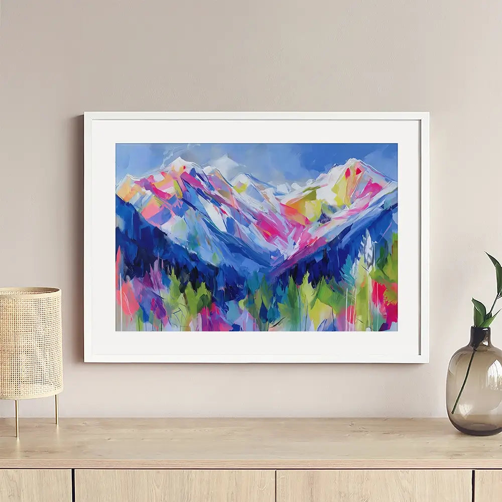 Wildfire Slopes Framed Art Print Wildfire Slopes Framed Art Print wall art product Chromatic Storm Studio