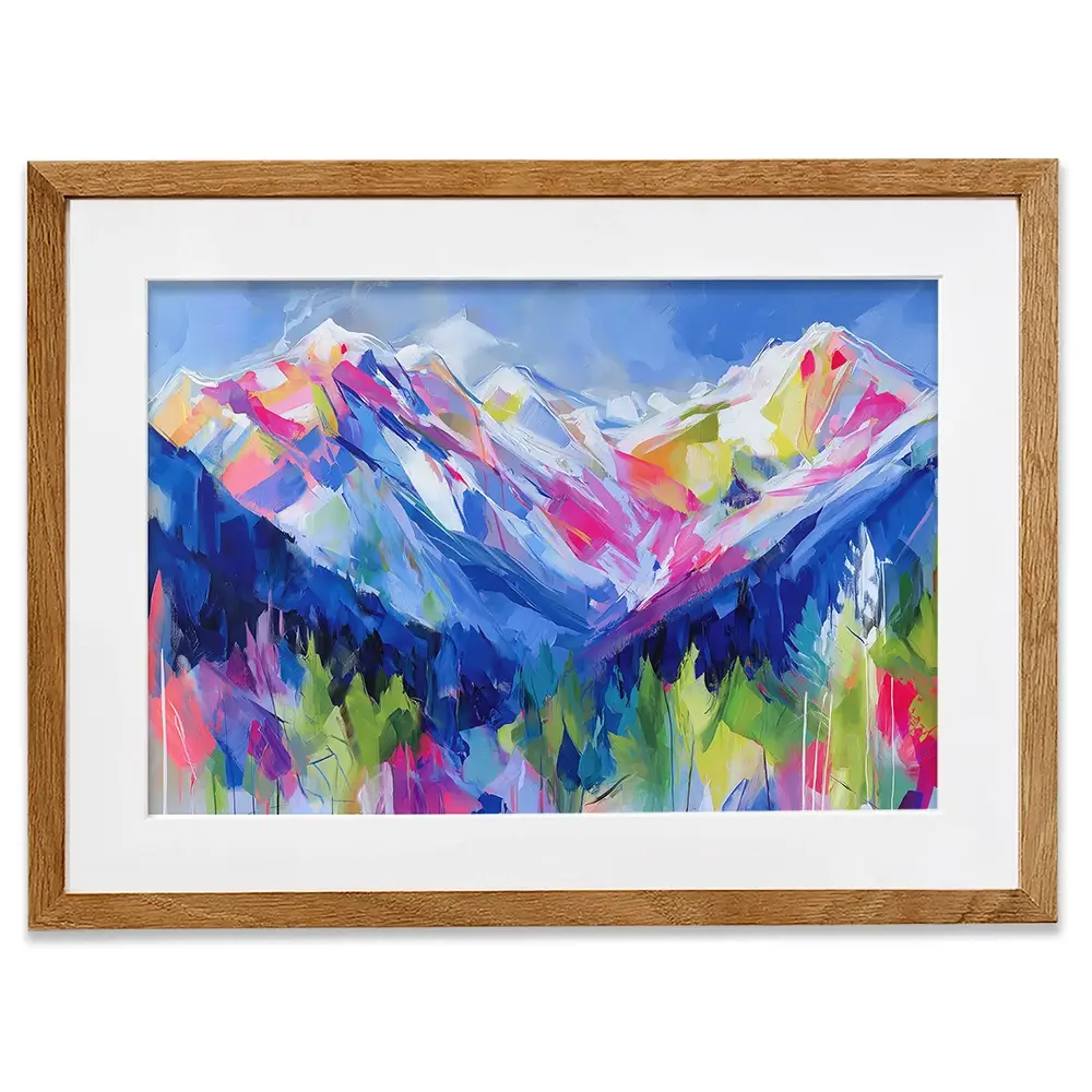 Wildfire Slopes Framed Art Print Wildfire Slopes Framed Art Print wall art product Chromatic Storm Studio