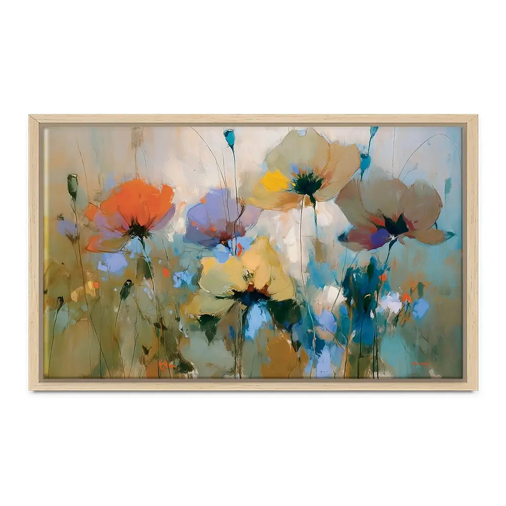 Wildflower Bloom In Dreamy Pastel Tones Canvas Print Wildflower Bloom In Dreamy Pastel Tones Canvas Print wall art product Leon Devenice
