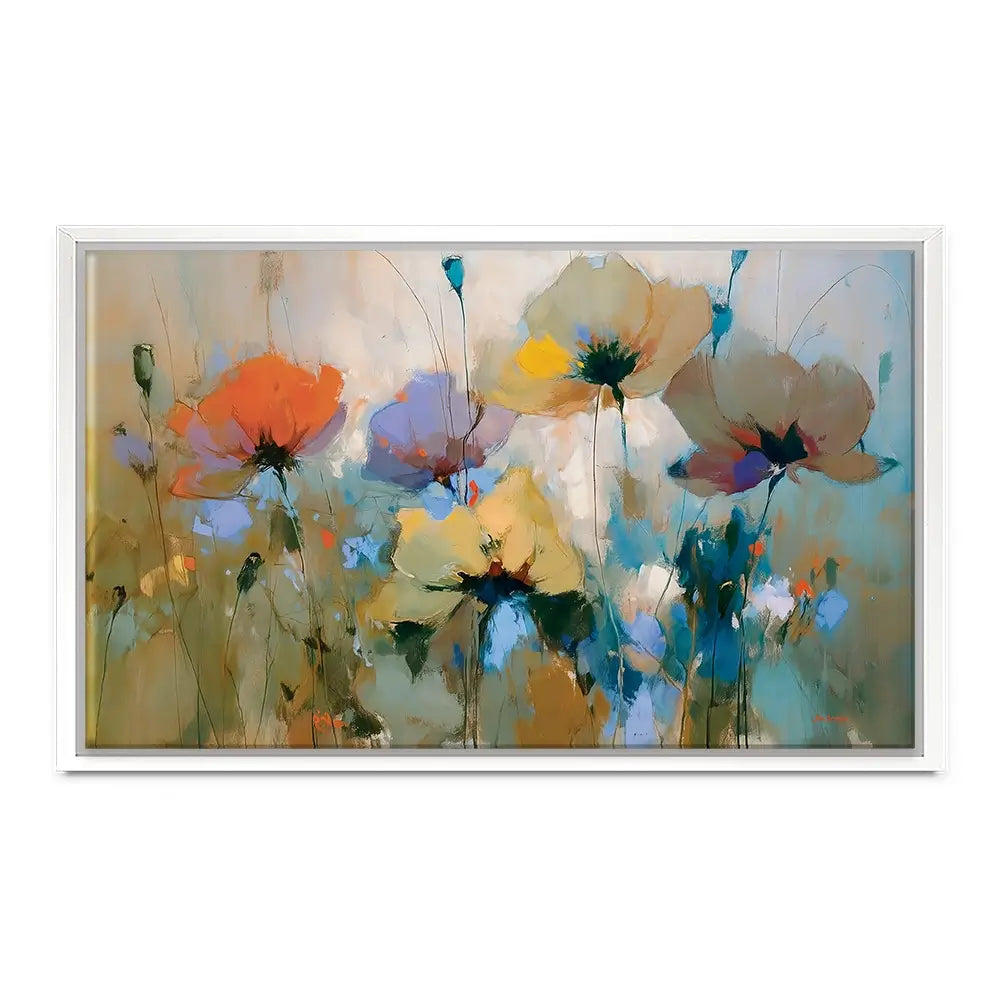 Wildflower Bloom In Dreamy Pastel Tones Canvas Print Wildflower Bloom In Dreamy Pastel Tones Canvas Print wall art product Leon Devenice