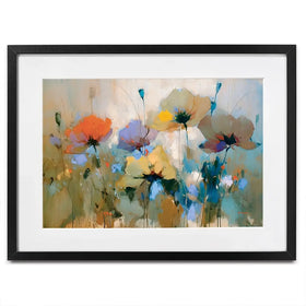 Wildflower Bloom In Dreamy Pastel Tones Framed Art Print Wildflower Bloom In Dreamy Pastel Tones Framed Art Print wall art product Leon Devenice