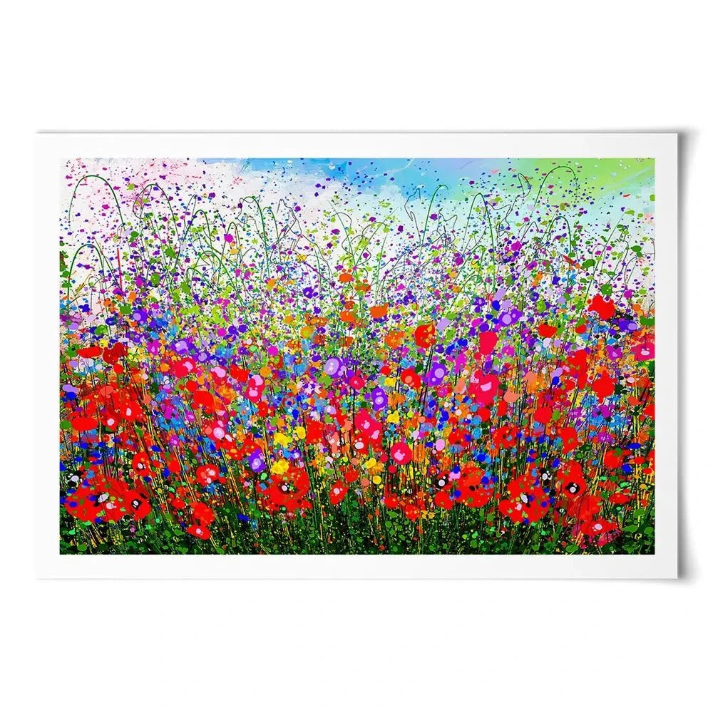 Wildflower Celebration Meadow Art Print Wildflower Celebration Meadow Art Print wall art product Lena Owens - Independent