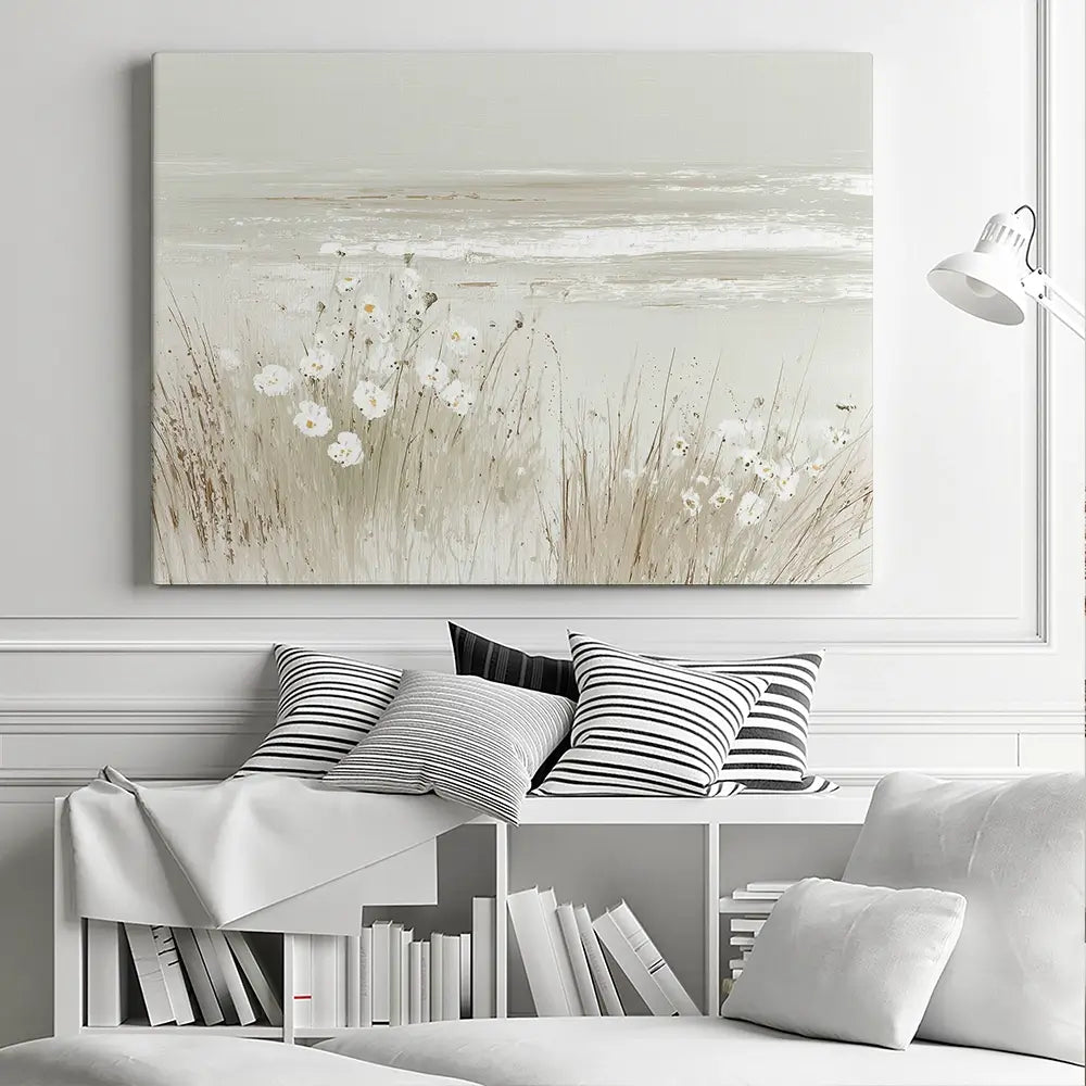 Wildflower Coast Hillside Canvas Print Wildflower Coast Hillside Canvas Print wall art product Chromatic Storm Studio