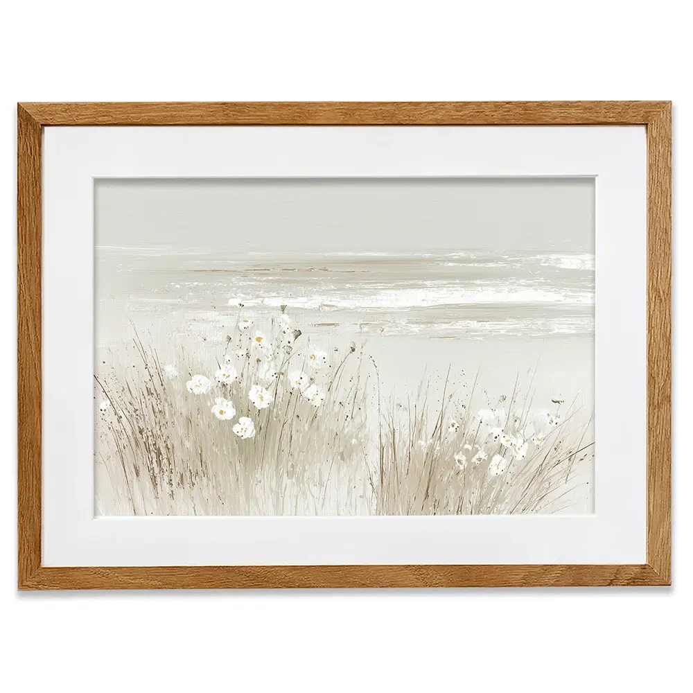 Wildflower Coast Hillside Framed Art Print Wildflower Coast Hillside Framed Art Print wall art product Chromatic Storm Studio