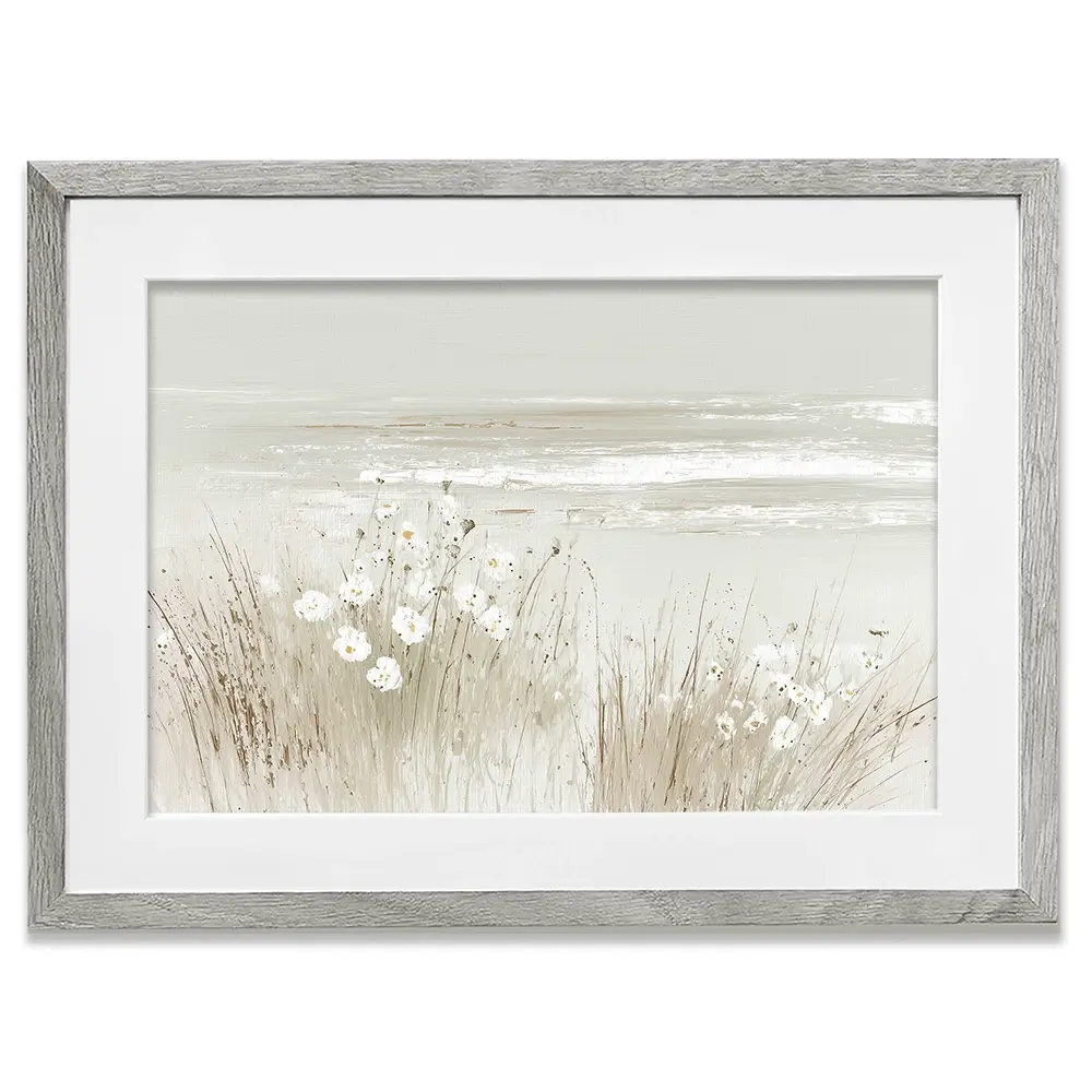 Wildflower Coast Hillside Framed Art Print Wildflower Coast Hillside Framed Art Print wall art product Chromatic Storm Studio