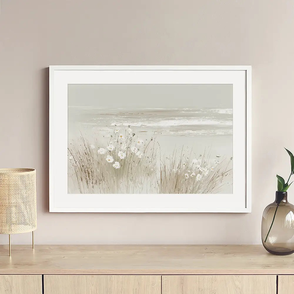 Wildflower Coast Hillside Framed Art Print Wildflower Coast Hillside Framed Art Print wall art product Chromatic Storm Studio