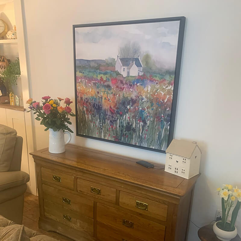 Wildflower Cottage Canvas Print Wildflower Cottage Canvas Print wall art product Carol Robinson