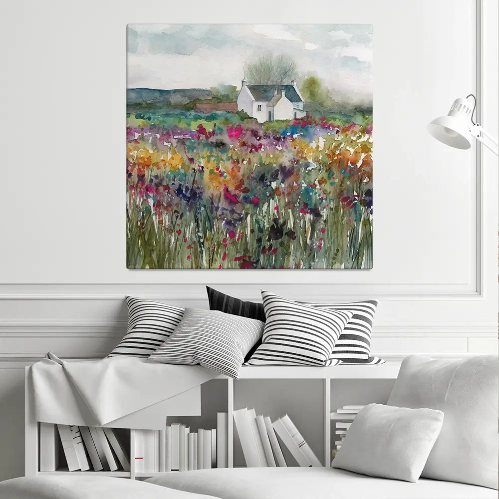 Wildflower Cottage Canvas Print Wildflower Cottage Canvas Print wall art product Carol Robinson