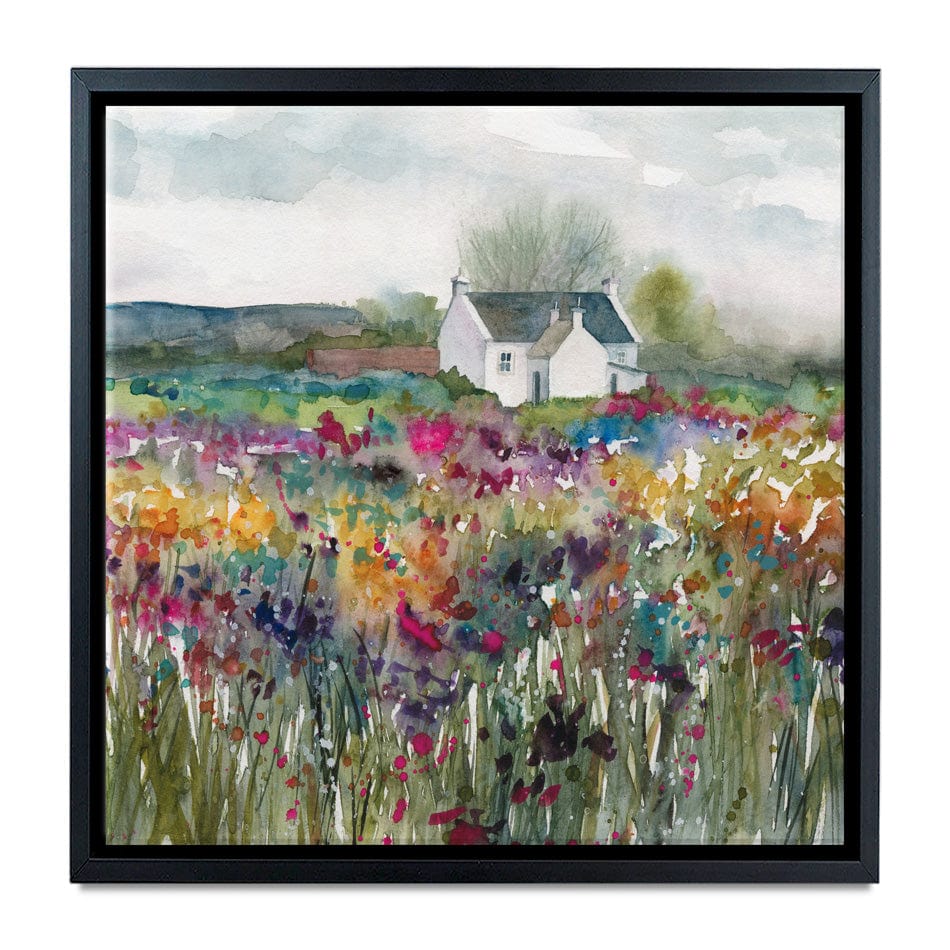 Wildflower Cottage Canvas Print wall art product Carol Robinson