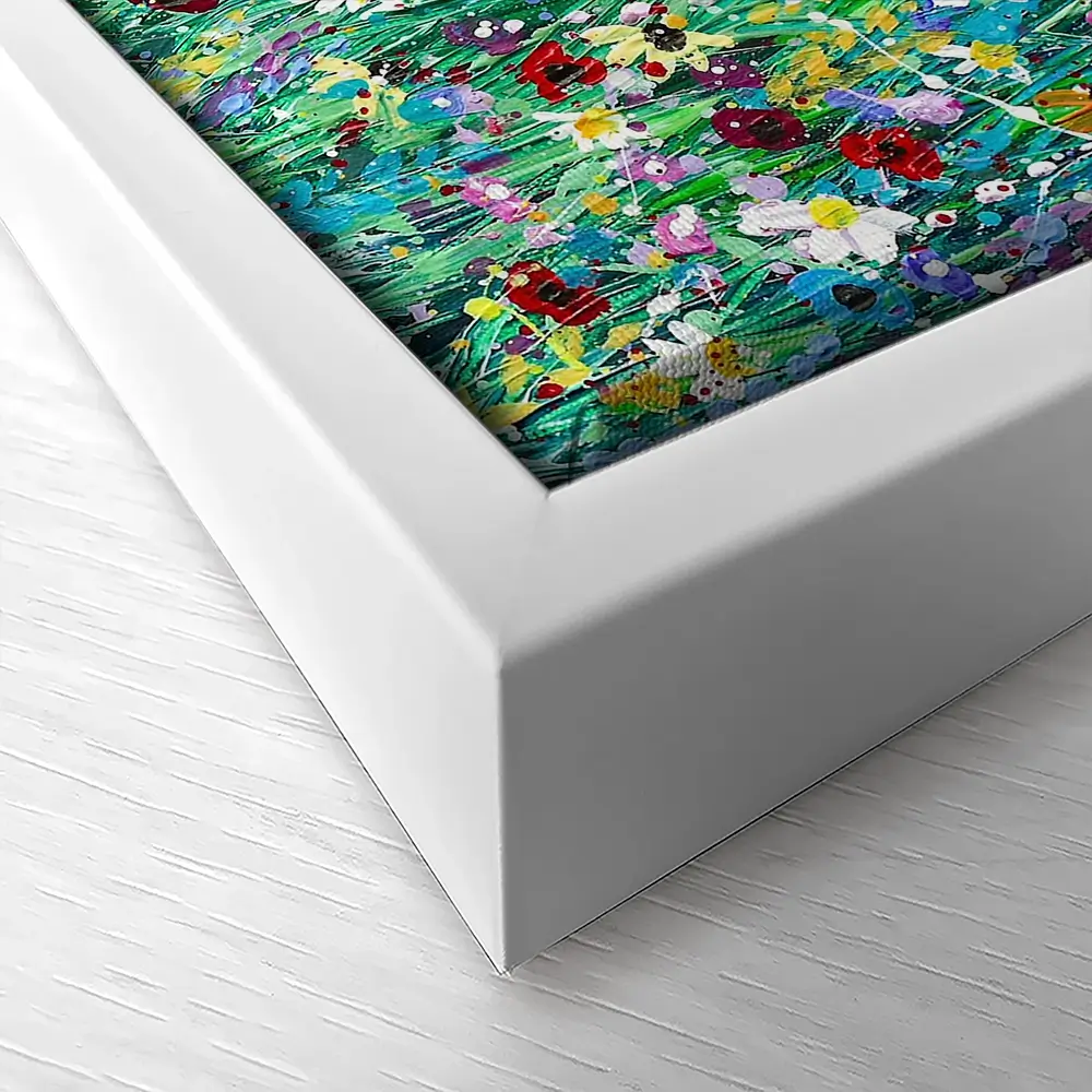 Wildflower Heart Canvas Print Wildflower Heart Canvas Print wall art product Emma LC Art