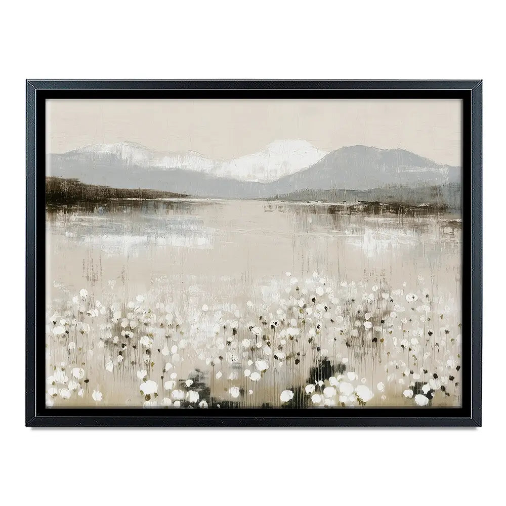 Wildflower Lake And Range Canvas Print Wildflower Lake And Range Canvas Print wall art product Chromatic Storm Studio