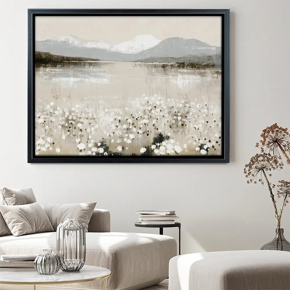 Wildflower Lake And Range Canvas Print Wildflower Lake And Range Canvas Print wall art product Chromatic Storm Studio