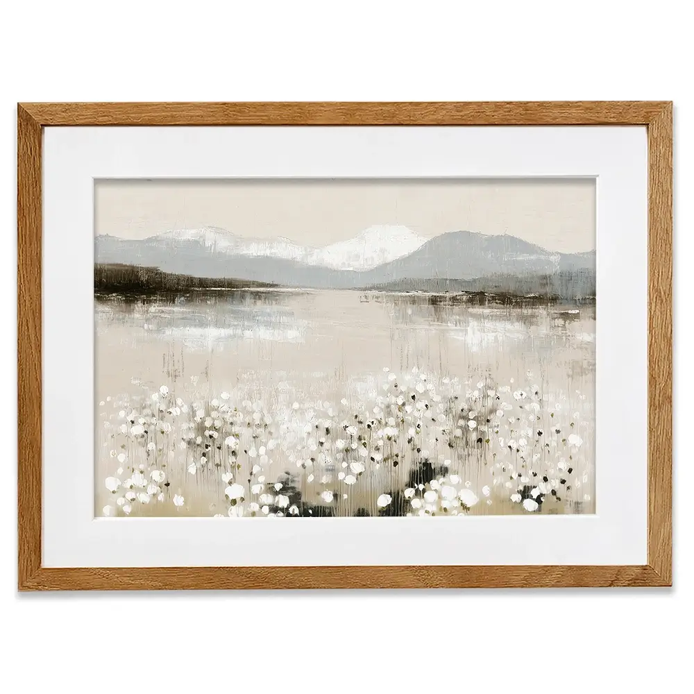 Wildflower Lake And Range Framed Art Print Wildflower Lake And Range Framed Art Print wall art product Chromatic Storm Studio