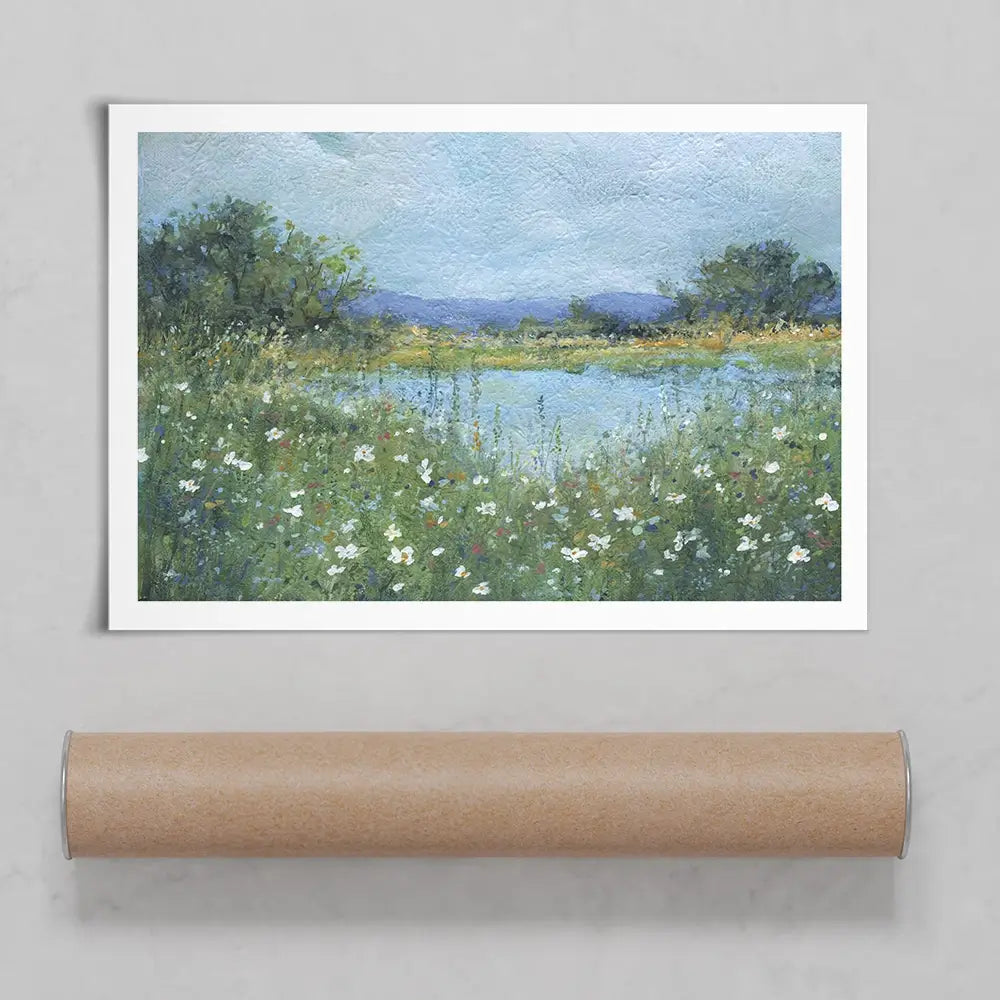 Wildflower Lake Art Print Wildflower Lake Art Print wall art product Carol Robinson