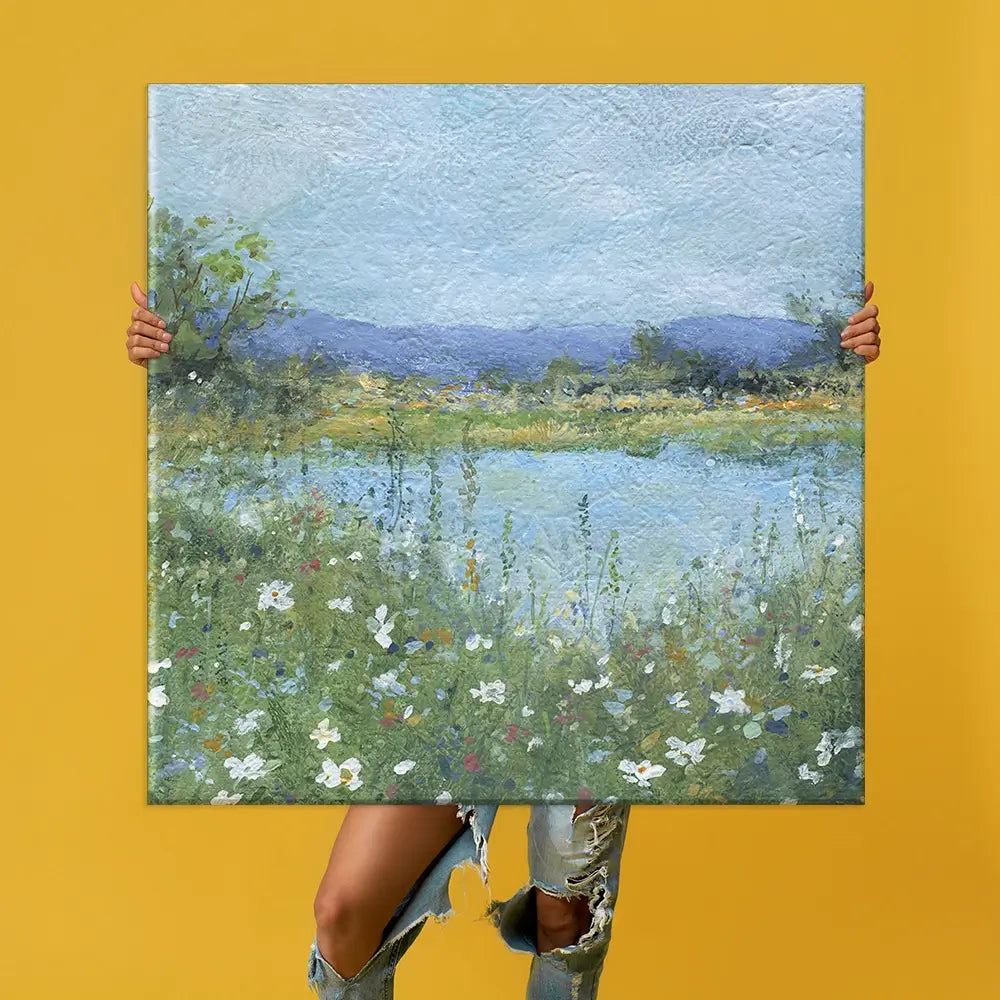 Wildflower Lake Oversized Canvas Print Wildflower Lake Oversized Canvas Print wall art product Carol Robinson