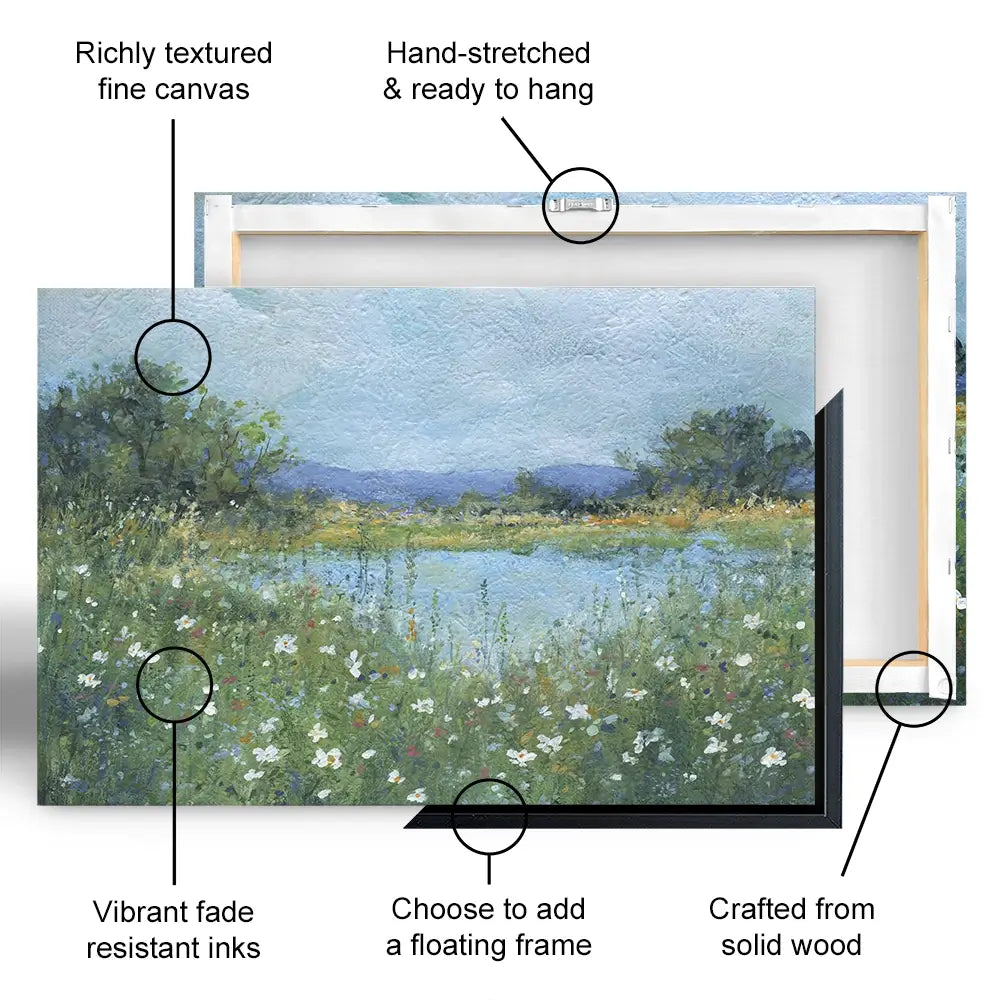 Wildflower Lake Oversized Canvas Print Wildflower Lake Oversized Canvas Print wall art product Carol Robinson