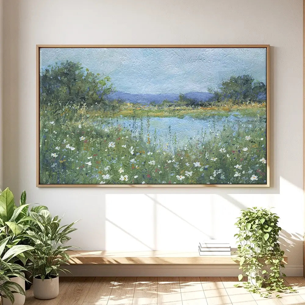 Wildflower Lake Oversized Canvas Print Wildflower Lake Oversized Canvas Print wall art product Carol Robinson