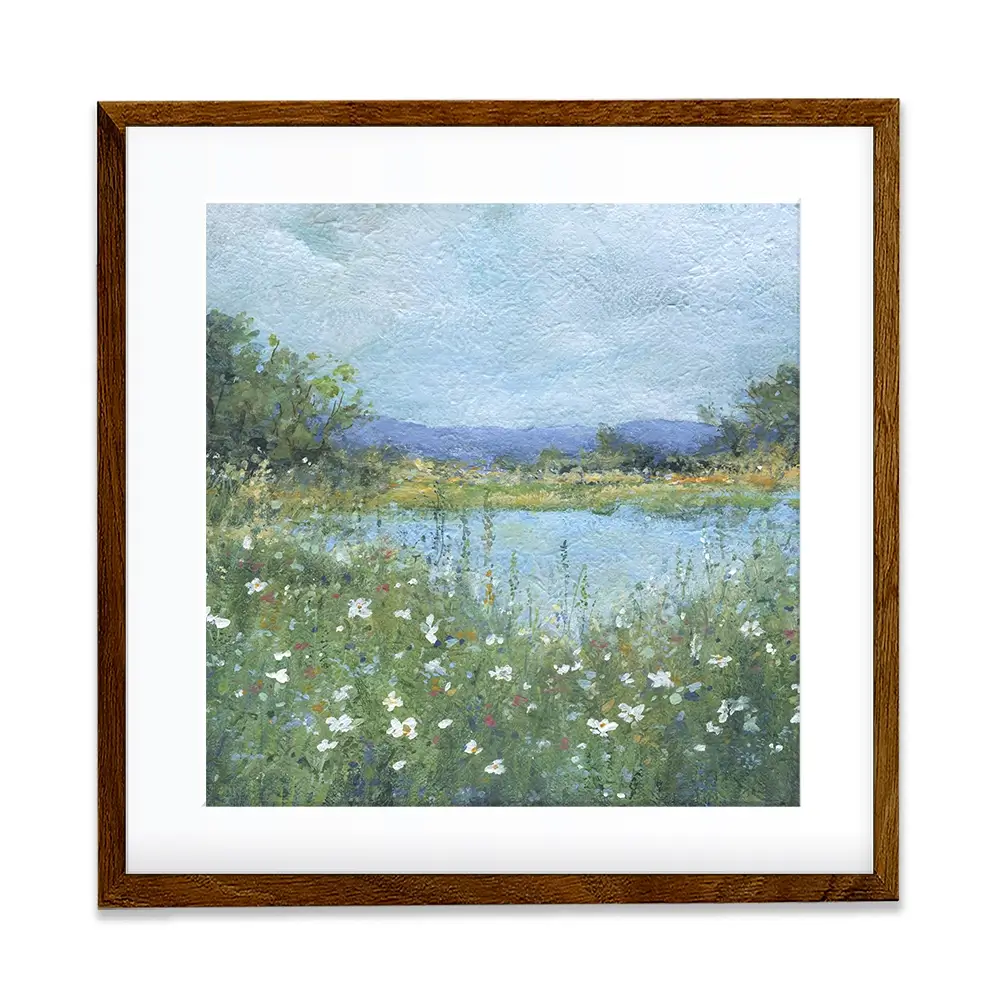 Wildflower Lake Square Framed Art Print Wildflower Lake Square Framed Art Print wall art product Carol Robinson