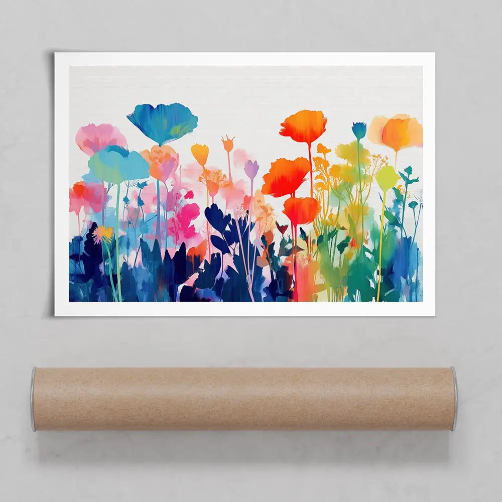 Wildflower Meadow Silhouettes Art Print Wildflower Meadow Silhouettes Art Print wall art product Chromatic Storm Studio