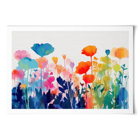 Wildflower Meadow Silhouettes Art Print Wildflower Meadow Silhouettes Art Print wall art product Chromatic Storm Studio