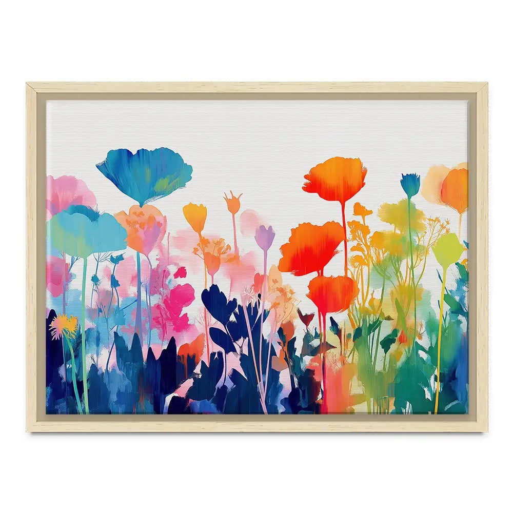 Wildflower Meadow Silhouettes Canvas Print Wildflower Meadow Silhouettes Canvas Print wall art product Chromatic Storm Studio