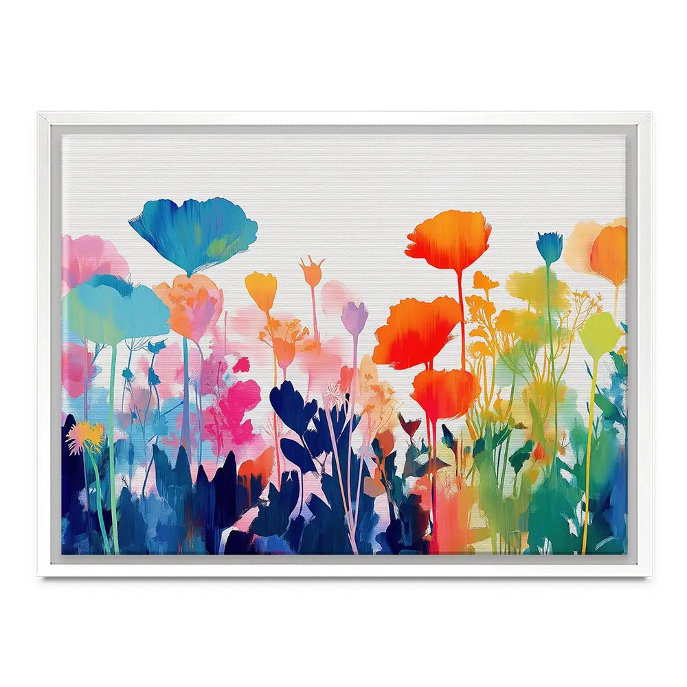 Wildflower Meadow Silhouettes Canvas Print Wildflower Meadow Silhouettes Canvas Print wall art product Chromatic Storm Studio