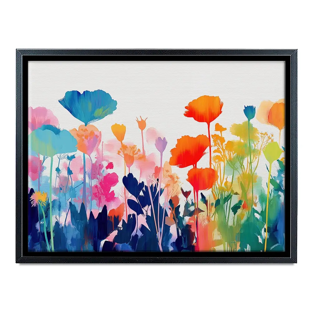 Wildflower Meadow Silhouettes Canvas Print Wildflower Meadow Silhouettes Canvas Print wall art product Chromatic Storm Studio