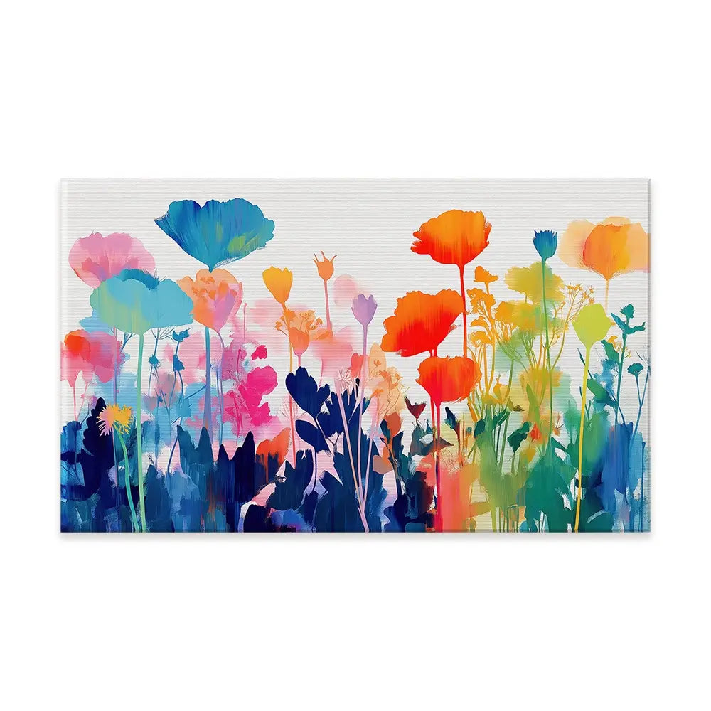 Wildflower Meadow Silhouettes Canvas Print Wildflower Meadow Silhouettes Canvas Print wall art product Chromatic Storm Studio