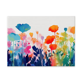 Wildflower Meadow Silhouettes Canvas Print Wildflower Meadow Silhouettes Canvas Print wall art product Chromatic Storm Studio