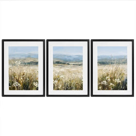 Wildflower Showcase Framed Art Print Trio Wildflower Showcase Framed Art Print Trio wall art product IAmHomeStudio