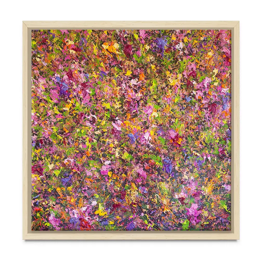 Wildflower Symphony Square Canvas Print Wildflower Symphony Square Canvas Print wall art product Osnat Tzadok