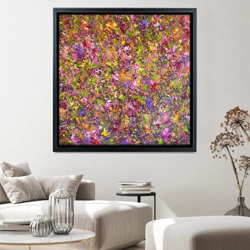 Wildflower Symphony Square Canvas Print Wildflower Symphony Square Canvas Print wall art product Osnat Tzadok