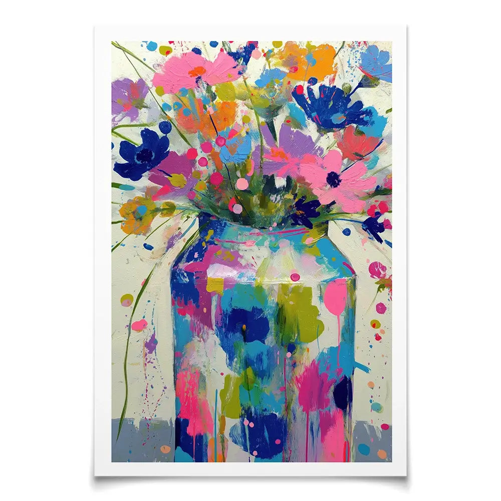 Wildflower Vase Art Print Wildflower Vase Art Print wall art product Chromatic Storm Studio