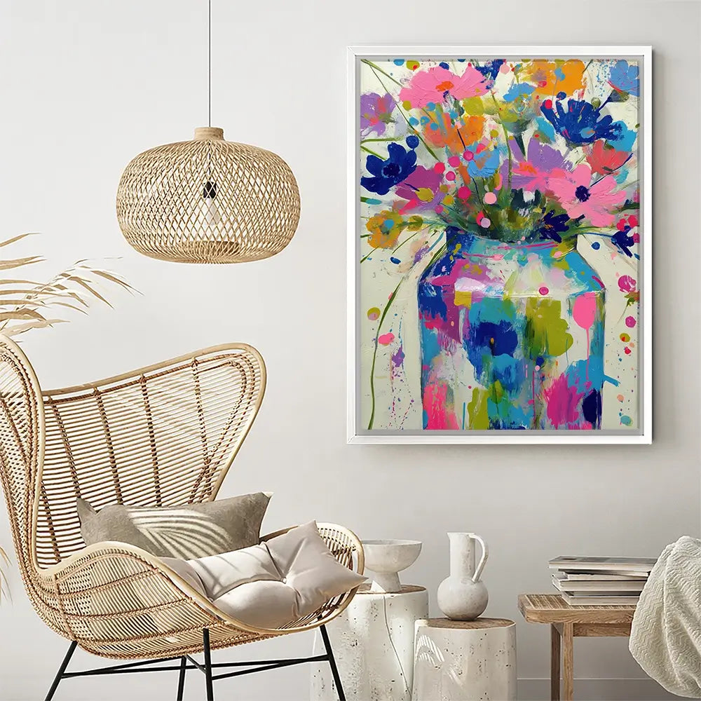 Wildflower Vase Canvas Print Wildflower Vase Canvas Print wall art product Chromatic Storm Studio