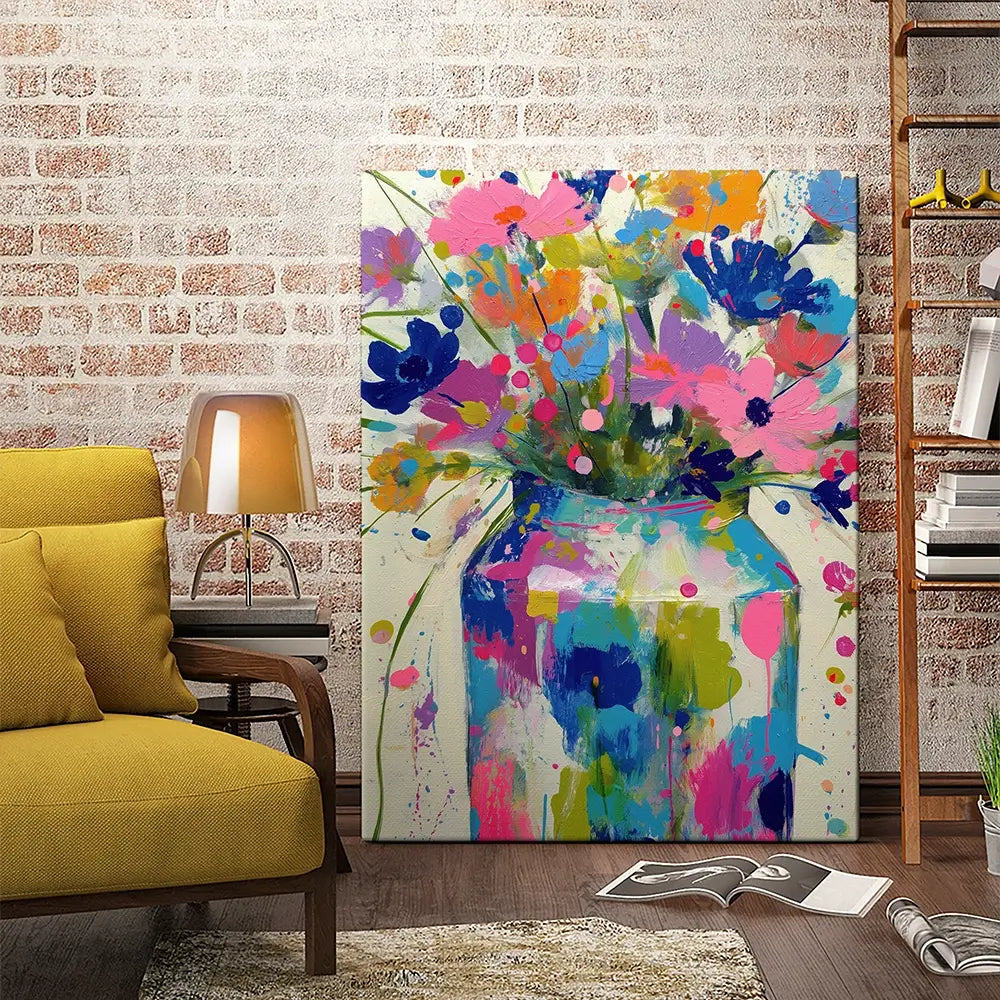 Wildflower Vase Canvas Print Wildflower Vase Canvas Print wall art product Chromatic Storm Studio