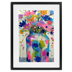 Wildflower Vase Framed Art Print Wildflower Vase Framed Art Print wall art product Chromatic Storm Studio