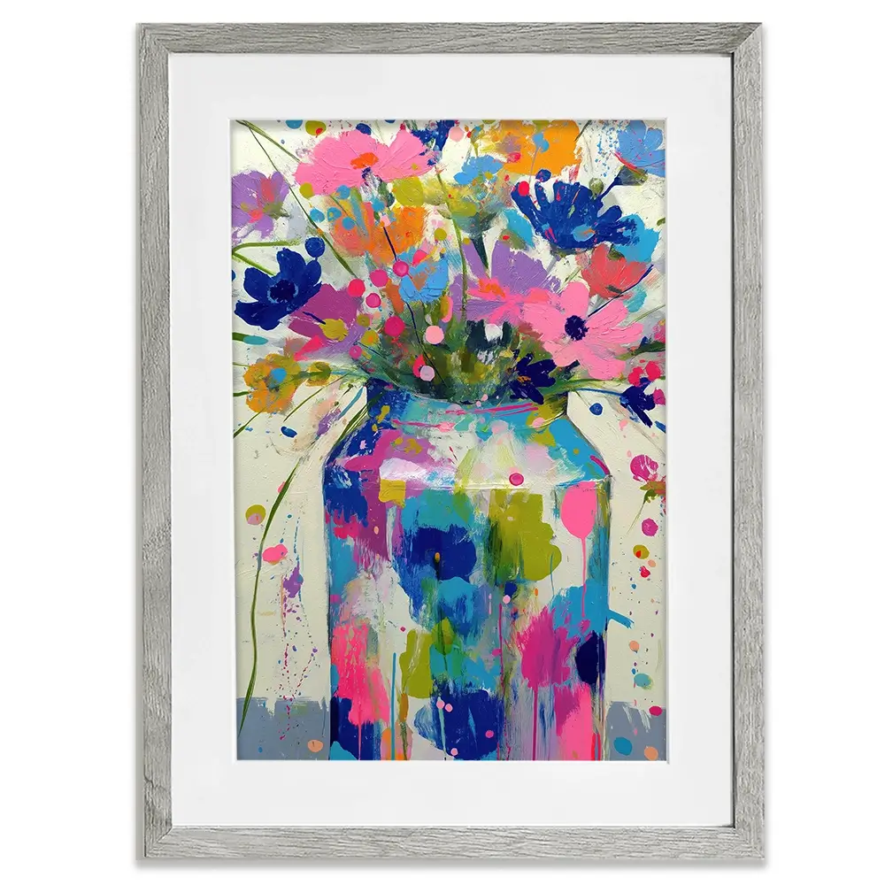 Wildflower Vase Framed Art Print Wildflower Vase Framed Art Print wall art product Chromatic Storm Studio