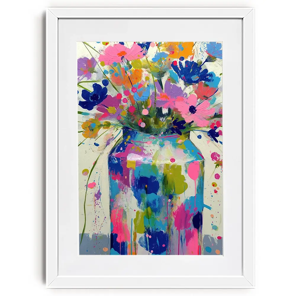 Wildflower Vase Framed Art Print Wildflower Vase Framed Art Print wall art product Chromatic Storm Studio