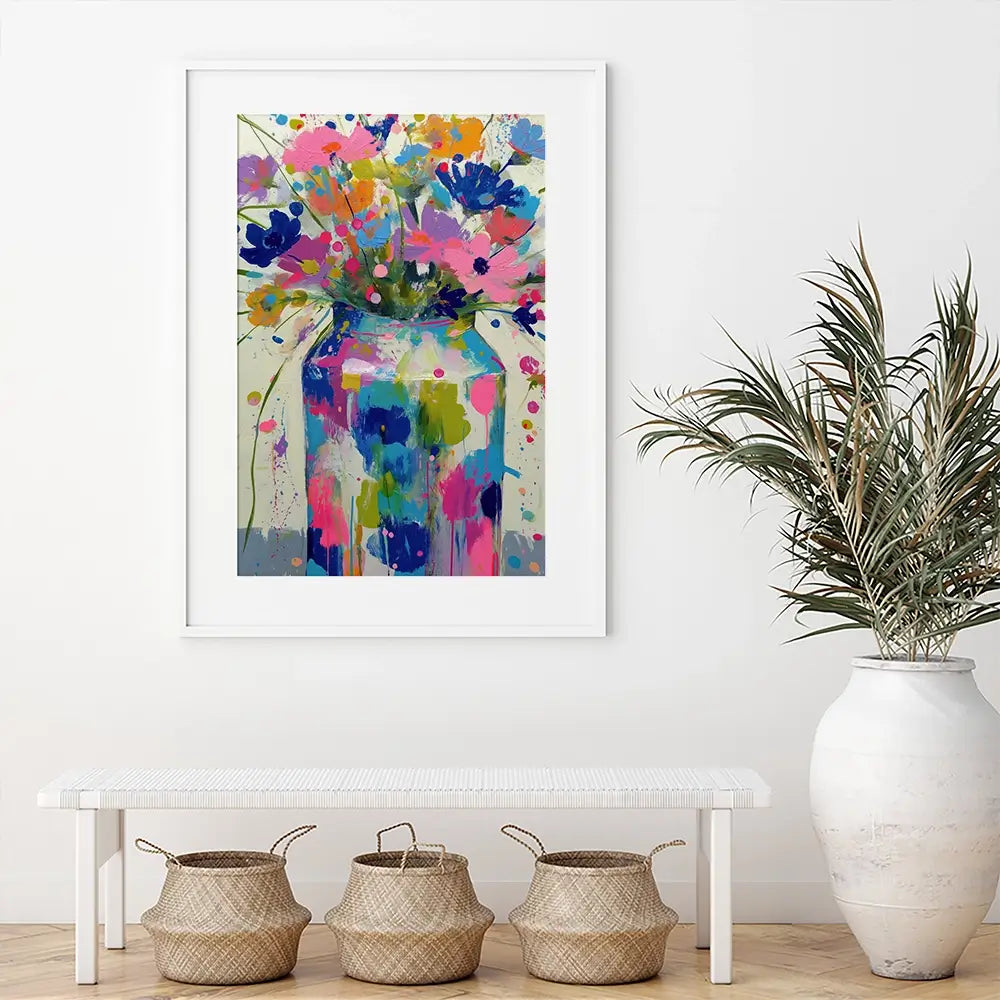 Wildflower Vase Framed Art Print Wildflower Vase Framed Art Print wall art product Chromatic Storm Studio