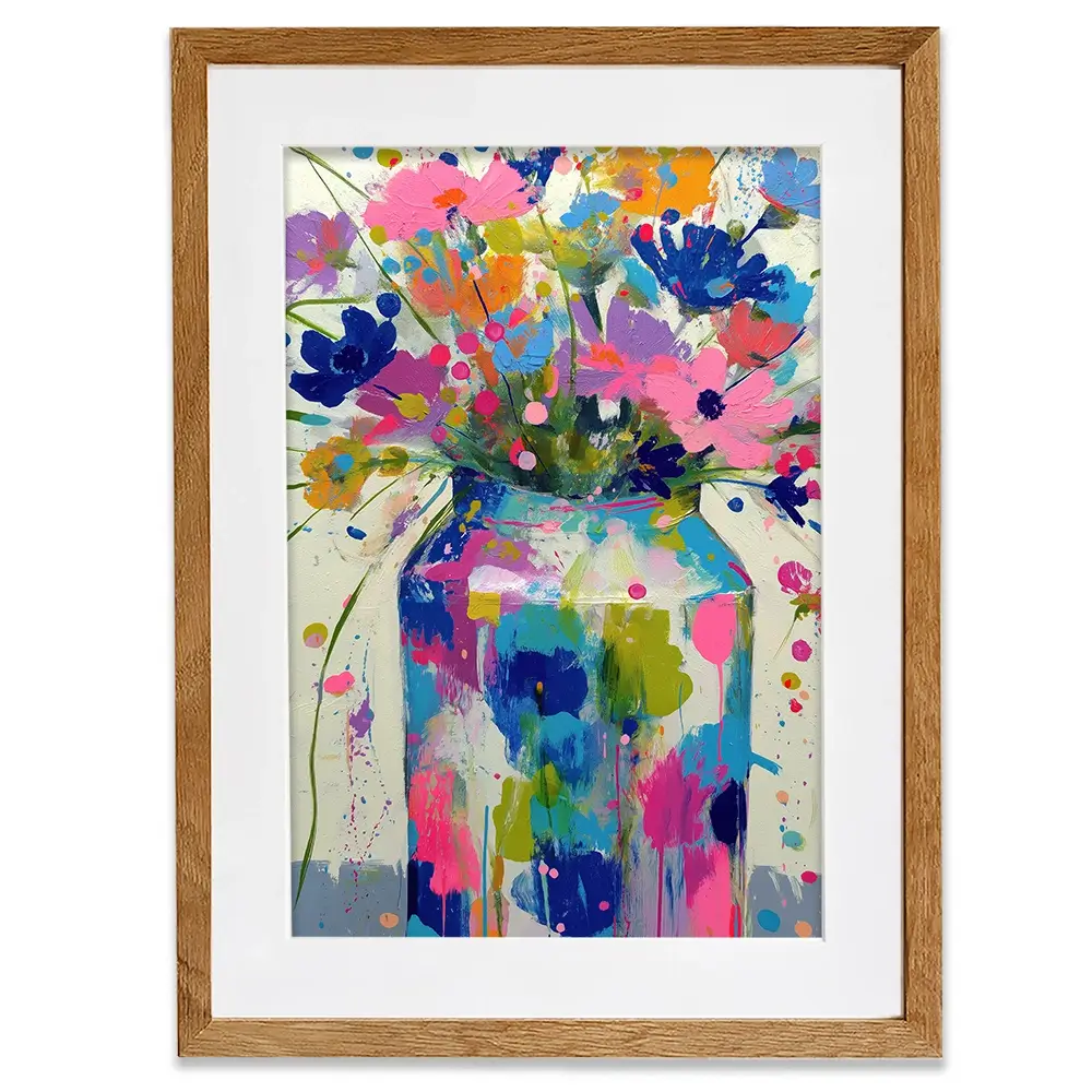 Wildflower Vase Framed Art Print Wildflower Vase Framed Art Print wall art product Chromatic Storm Studio