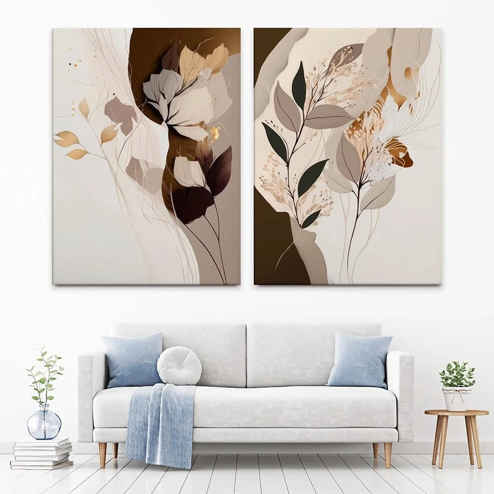 Wildflower Waltz Duo Canvas Print Wildflower Waltz Duo Canvas Print wall art product Isabella Karolewicz