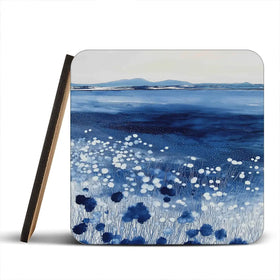 Wildflowers And Distant Mountains Coaster Set Wildflowers And Distant Mountains Coaster Set wall art product Chromatic Storm Studio