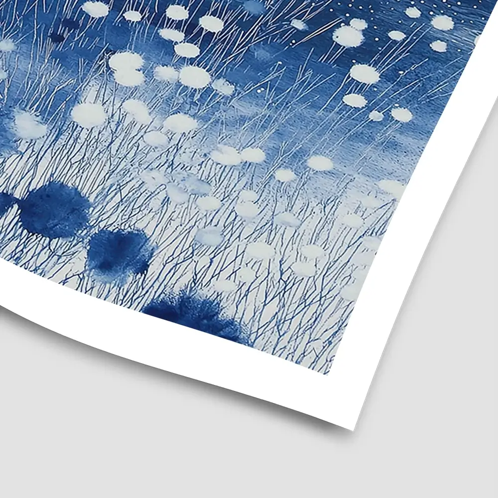 Wildflowers And Distant Mountains Square Art Print Wildflowers And Distant Mountains Square Art Print wall art product Chromatic Storm Studio