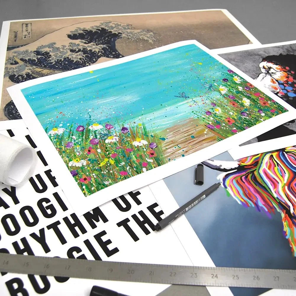 Wildflowers At The Beach Art Print Wildflowers At The Beach Art Print wall art product Emma LC Art