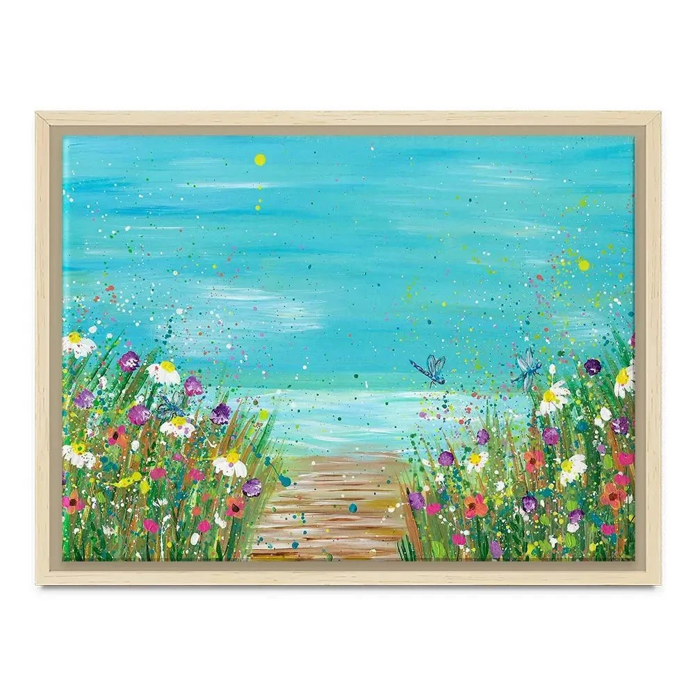Wildflowers At The Beach Canvas Print Wildflowers At The Beach Canvas Print wall art product Emma LC Art