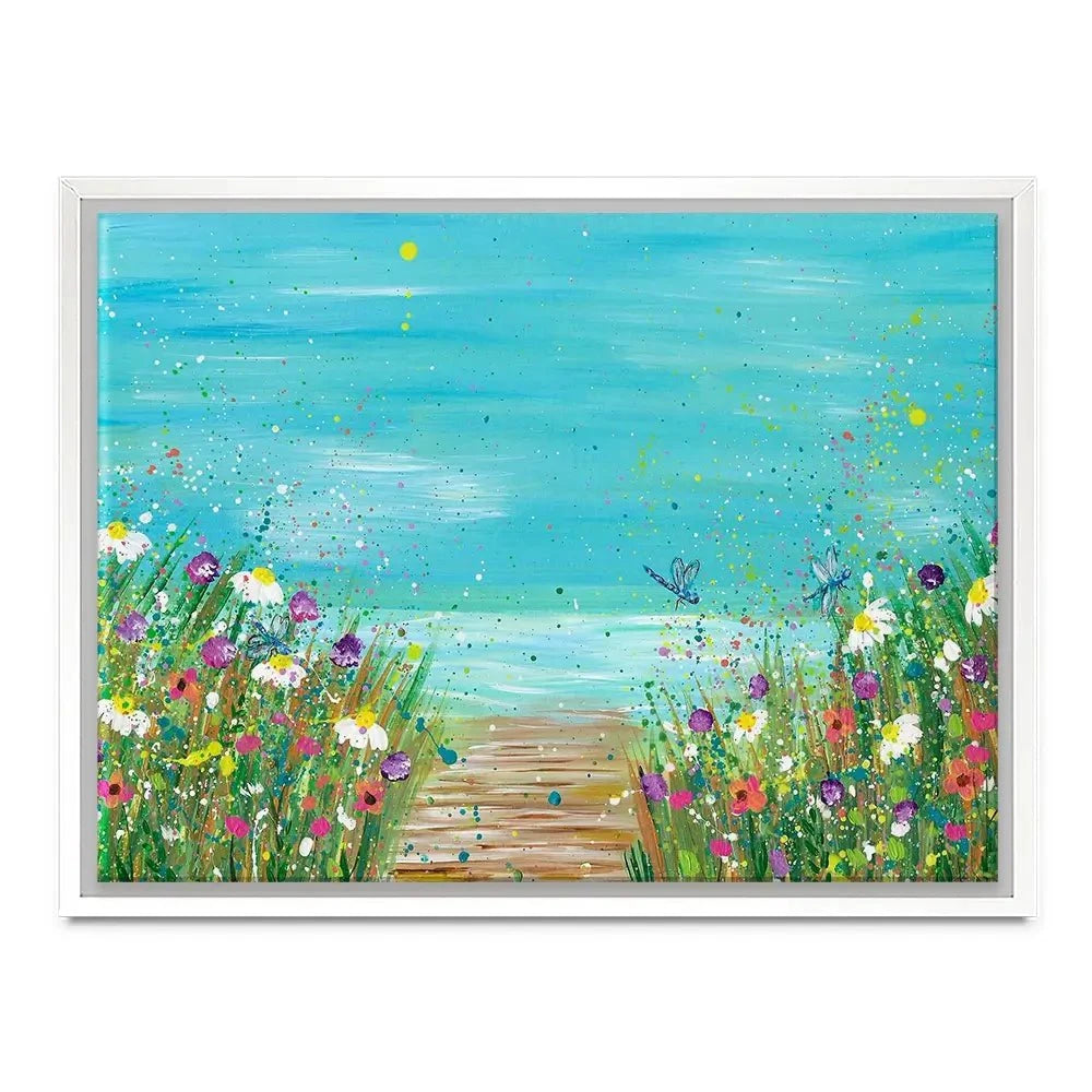 Wildflowers At The Beach Canvas Print Wildflowers At The Beach Canvas Print wall art product Emma LC Art
