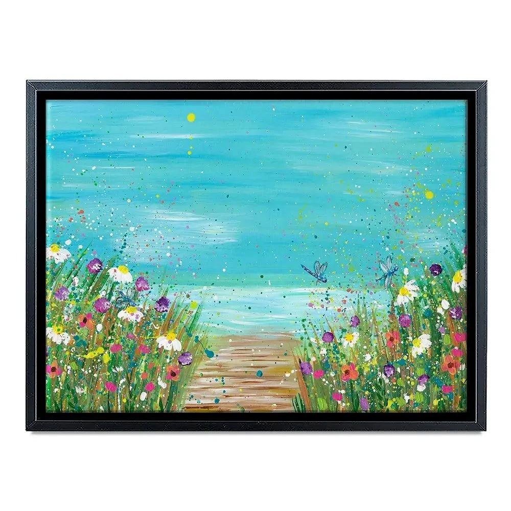 Wildflowers At The Beach Canvas Print Wildflowers At The Beach Canvas Print wall art product Emma LC Art