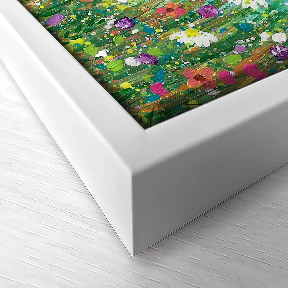 Wildflowers At The Beach Canvas Print Wildflowers At The Beach Canvas Print wall art product Emma LC Art