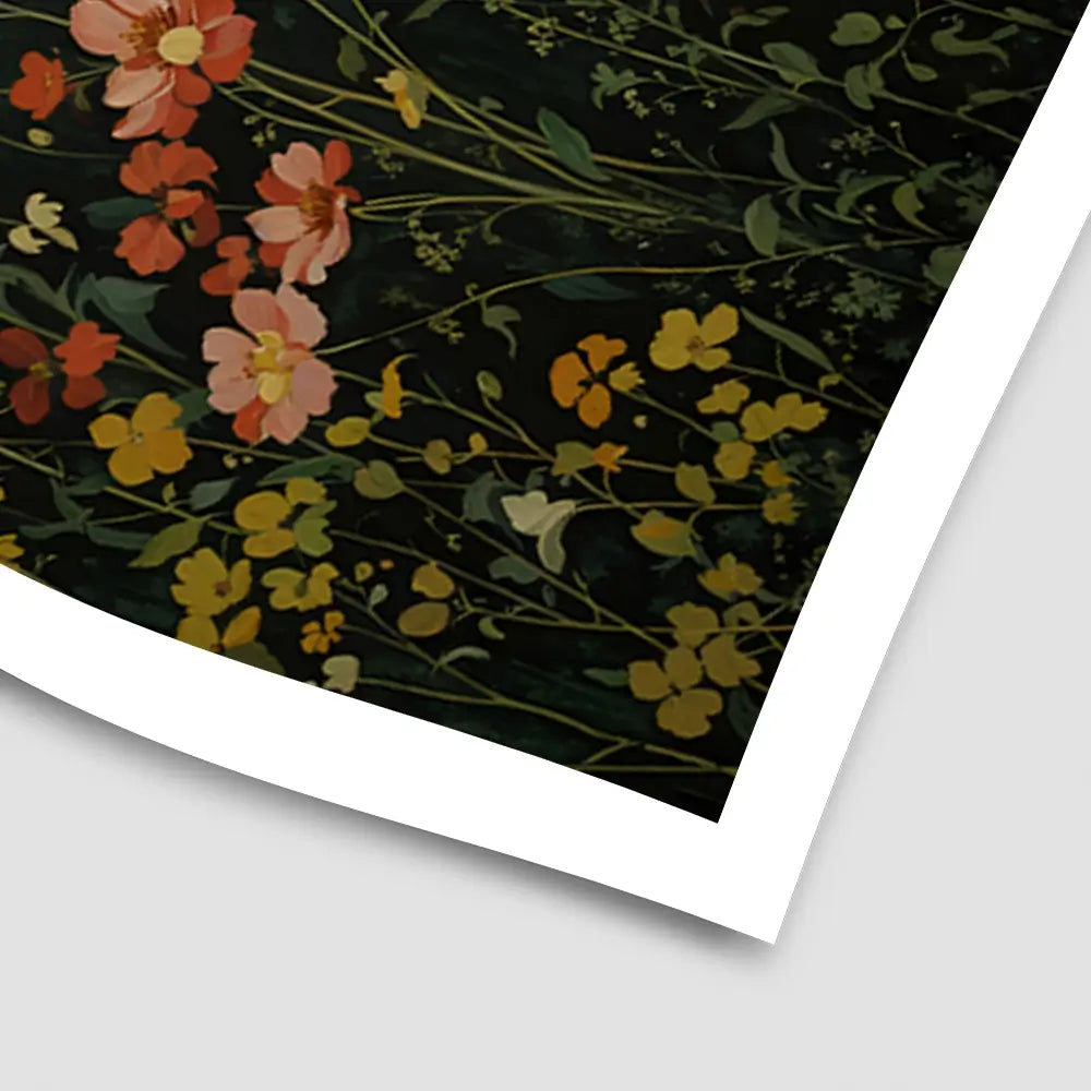 Wildflowers In The Dark Art Print Wildflowers In The Dark Art Print wall art product IAmHomeStudio